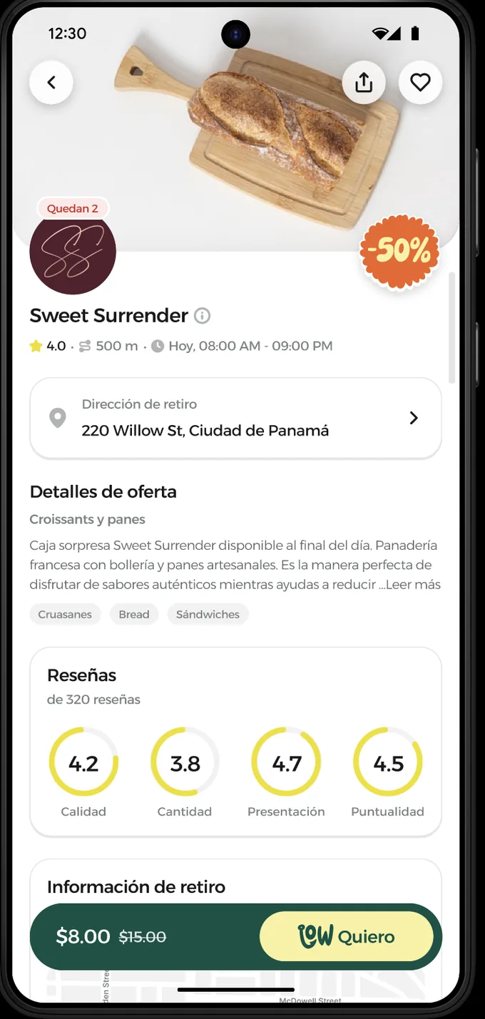 Detalle de oferta en Pescalow